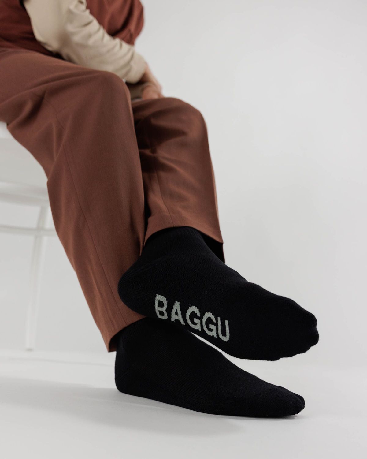 Baggu Ribbed Socks Black One Size