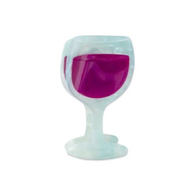 Jenny Lemons Midi Red Wine Glass Hair Claw