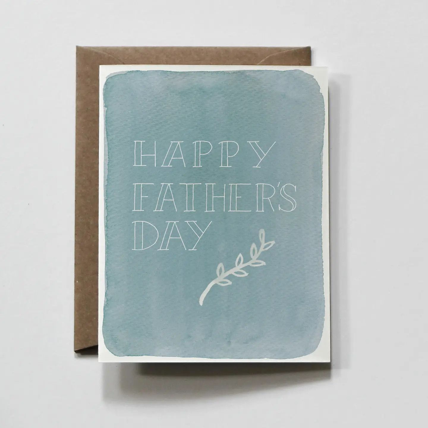 Blue Capital Watercolor Father&#39;s Day