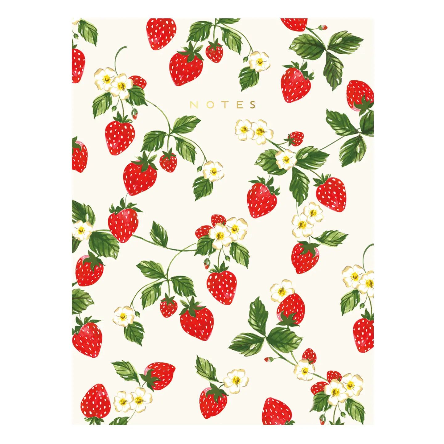 Strawberries 6&quot; X 8&quot; Notebook