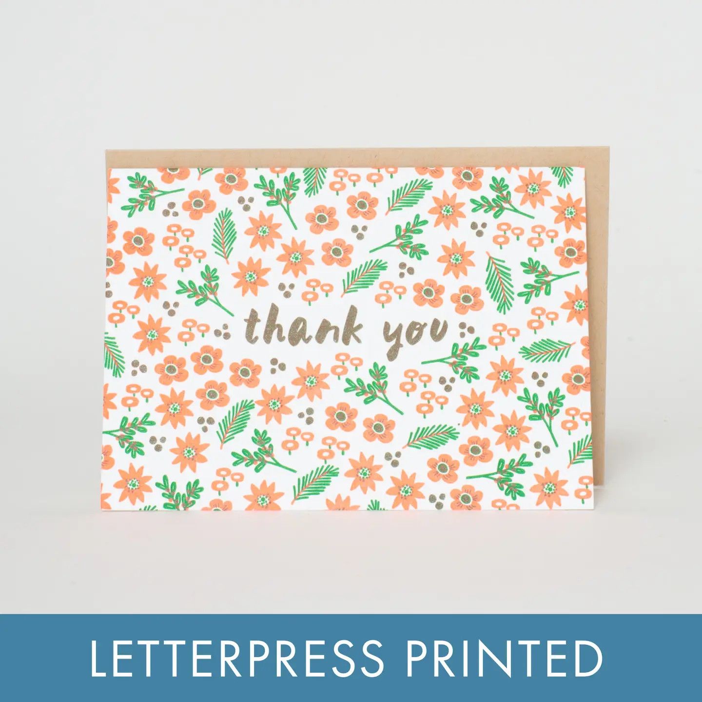 Red Floral Thank You