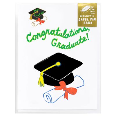 You Did It Grad Risograph Card