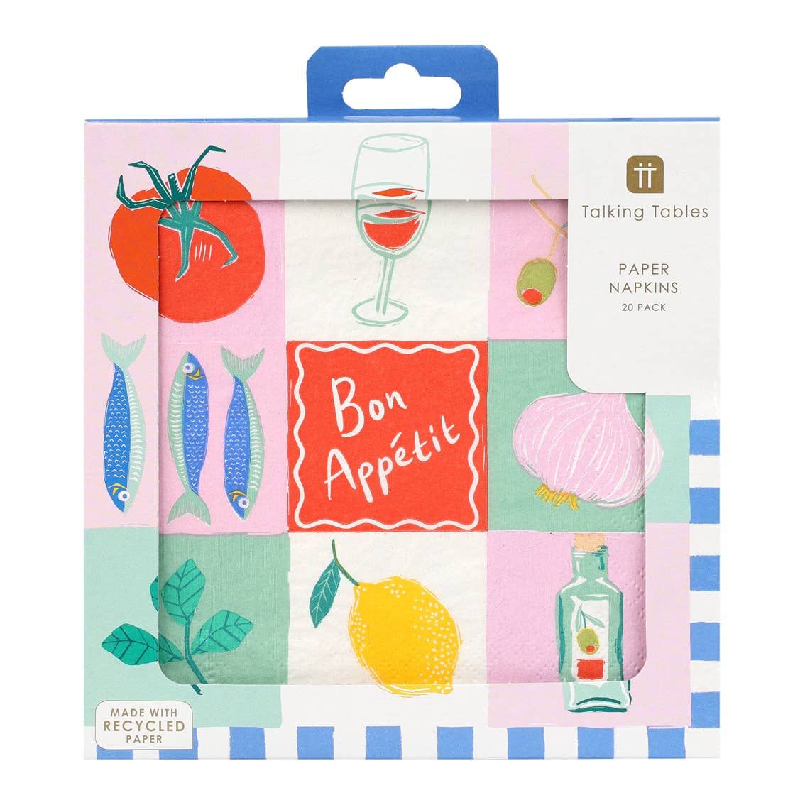 Talking Tables Bon Appetit Paper Napkins