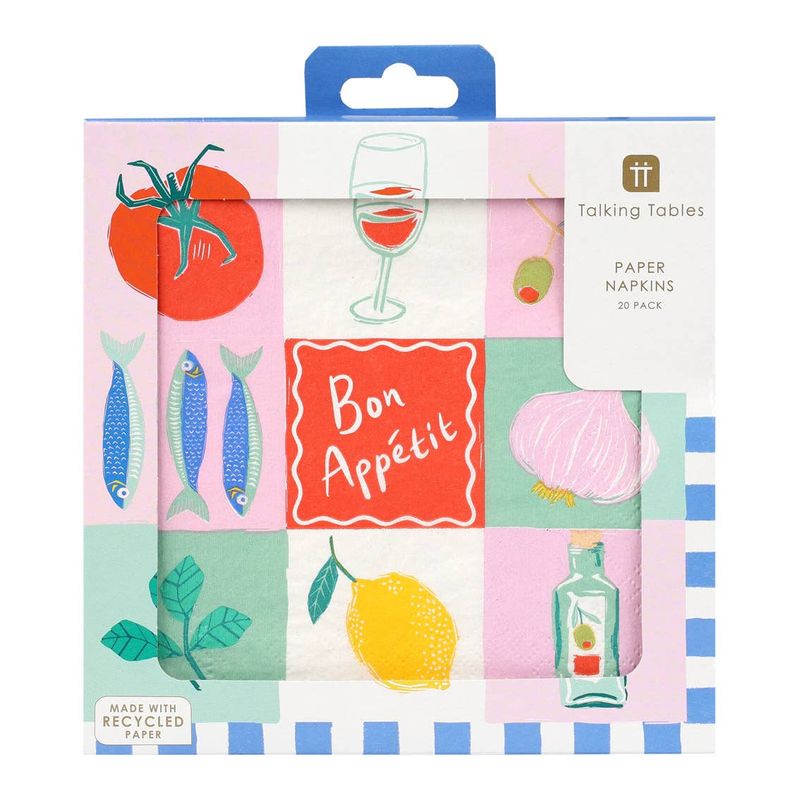 Talking Tables Bon Appetit Paper Napkins