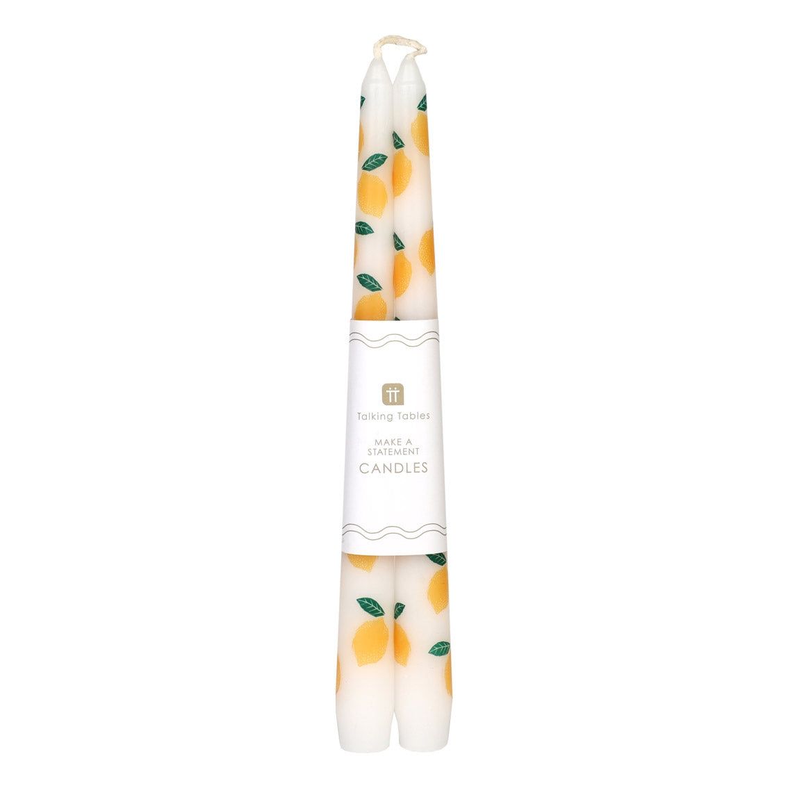 Talking Tables Lemon Taper Dinner Candles