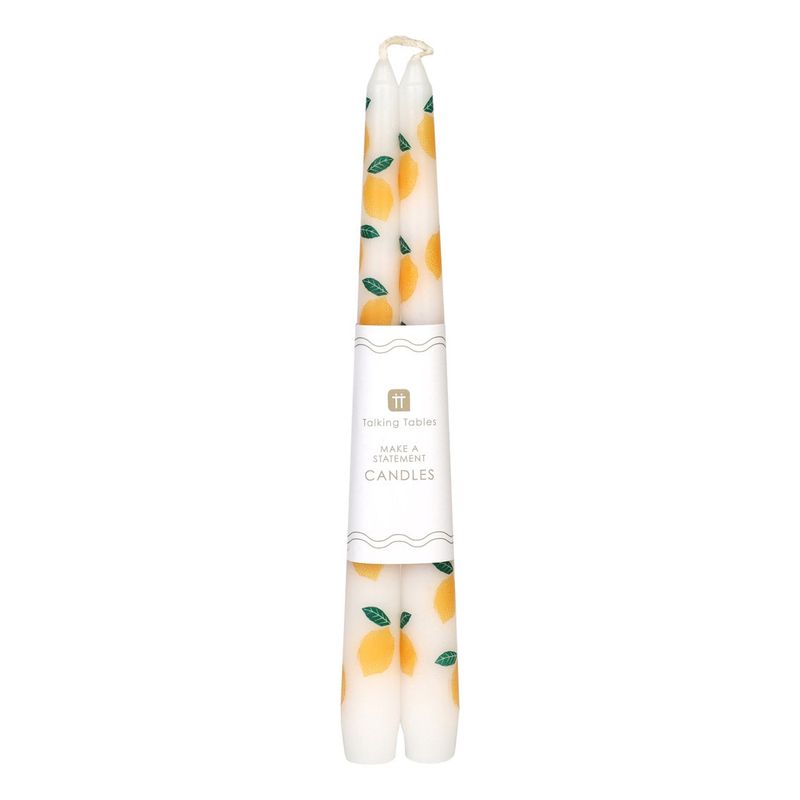 Talking Tables Lemon Taper Dinner Candles