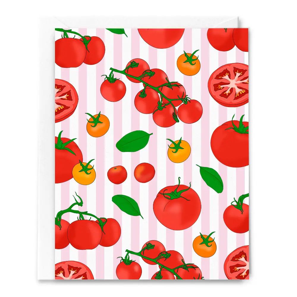 Tomato Girl Summer Card