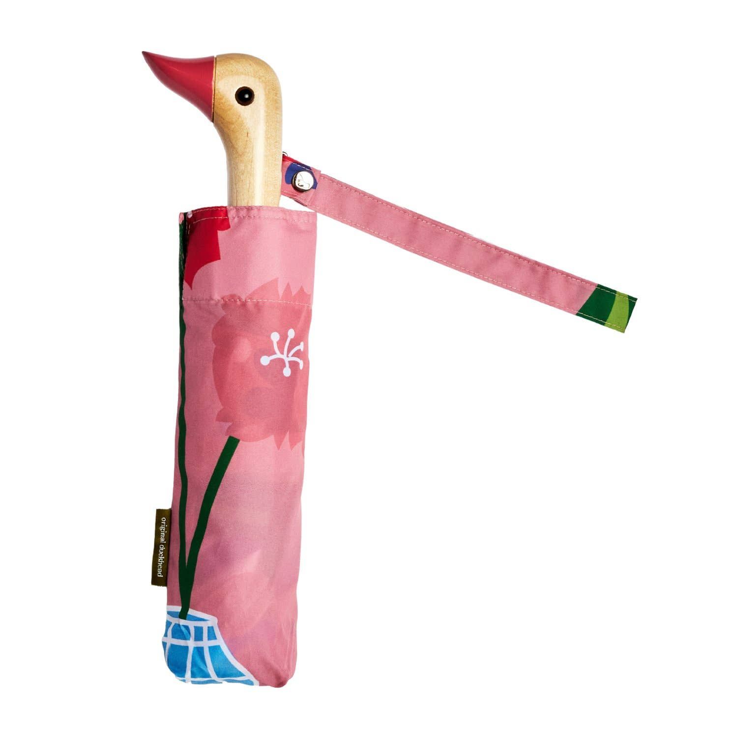 Original Duckhead Vases Pattern Compact Umbrella