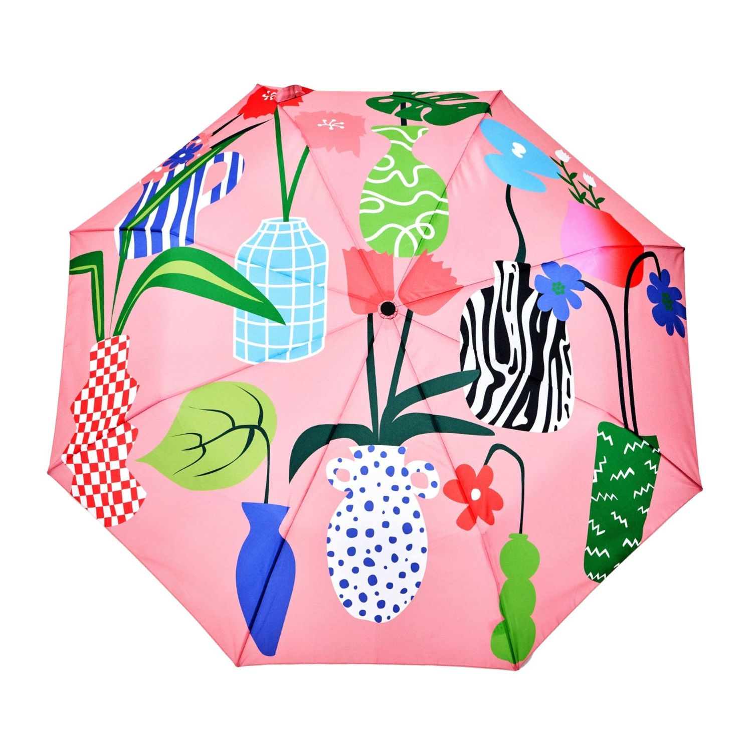 Original Duckhead Vases Pattern Compact Umbrella