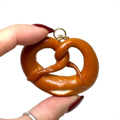 Rainbow Unicorn Nyc Soft Pretzel Bag Charm