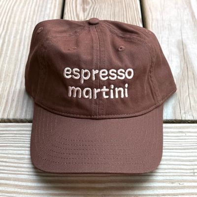 Silver Espresso Martini Baseball Cap