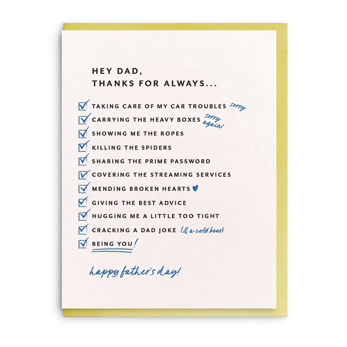 Dad List - Father&#39;s Day