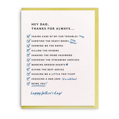 Dad List - Father&#39;s Day