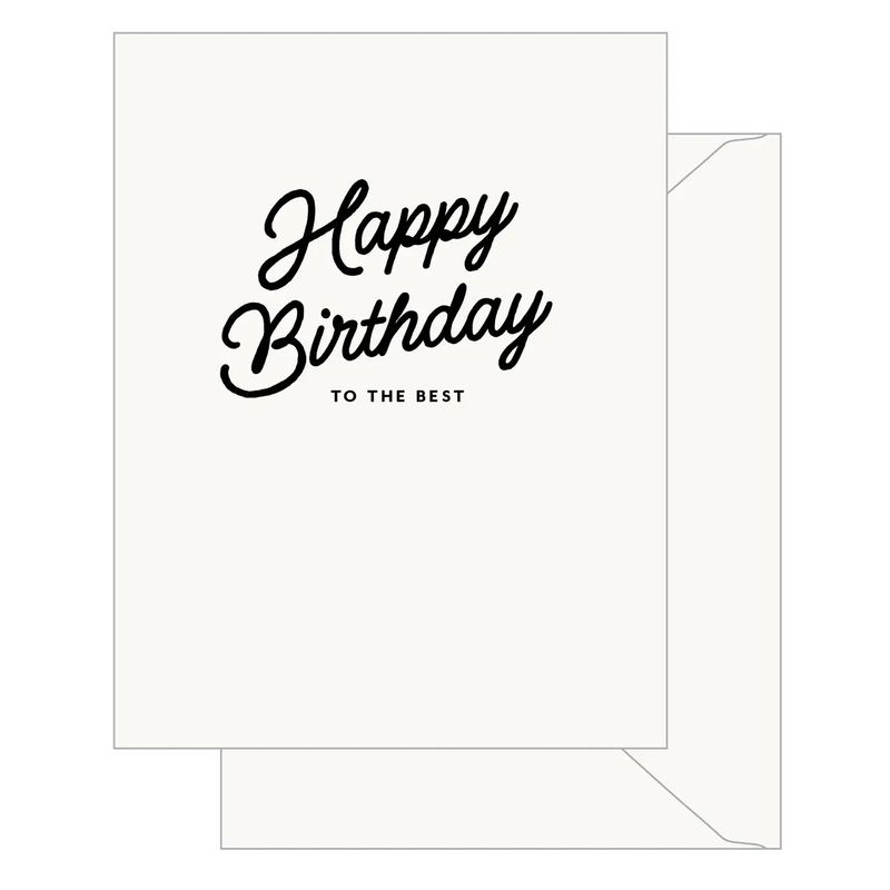 Black Script Happy Birthday