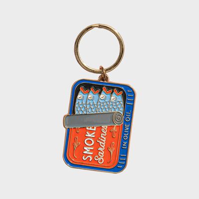 Sardines Can Enamel Keychain