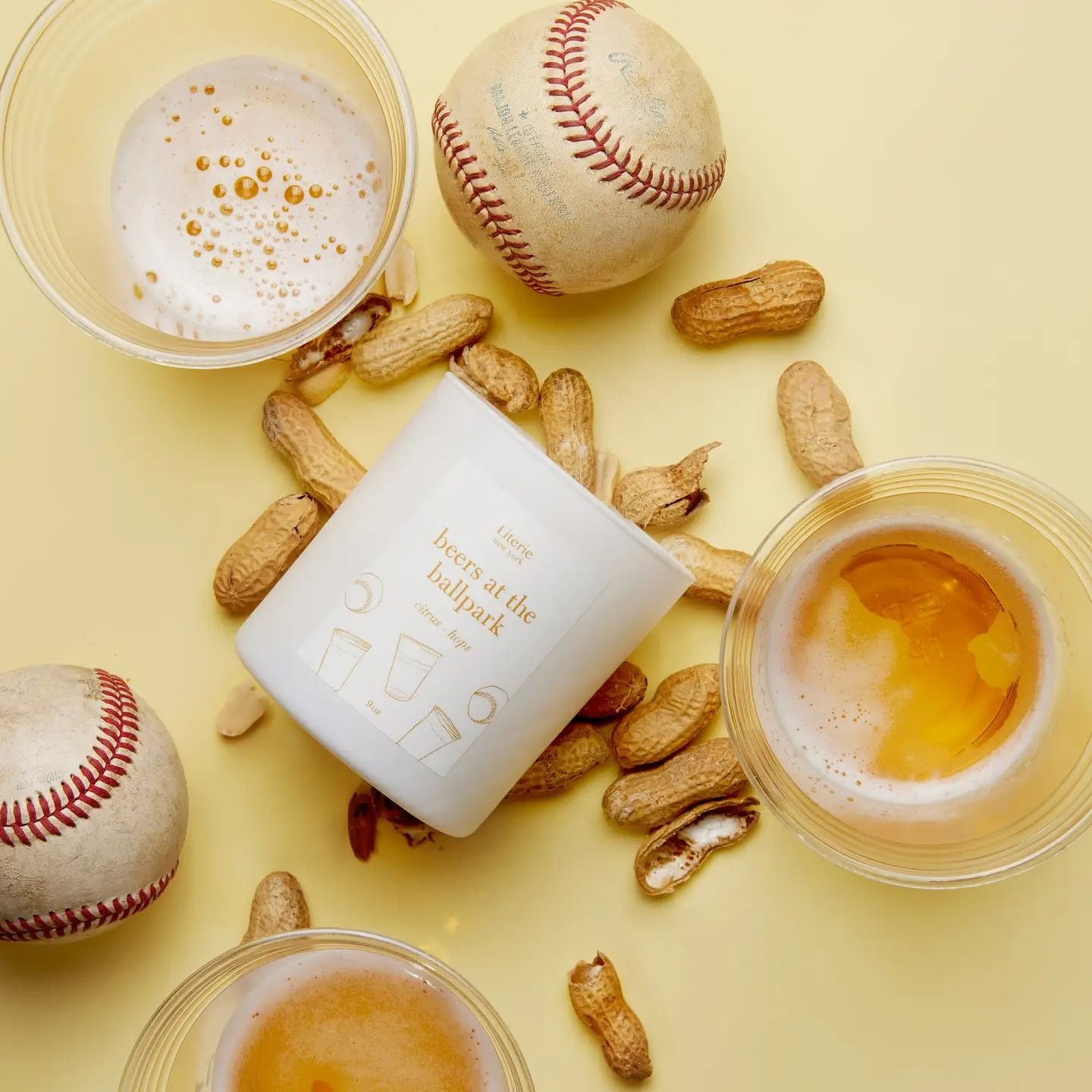 Beers At the Ballpark Candle