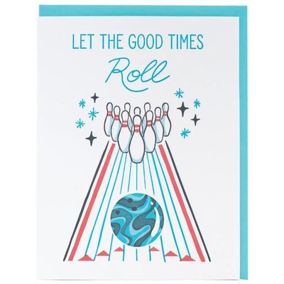 Bowling Birthday Card