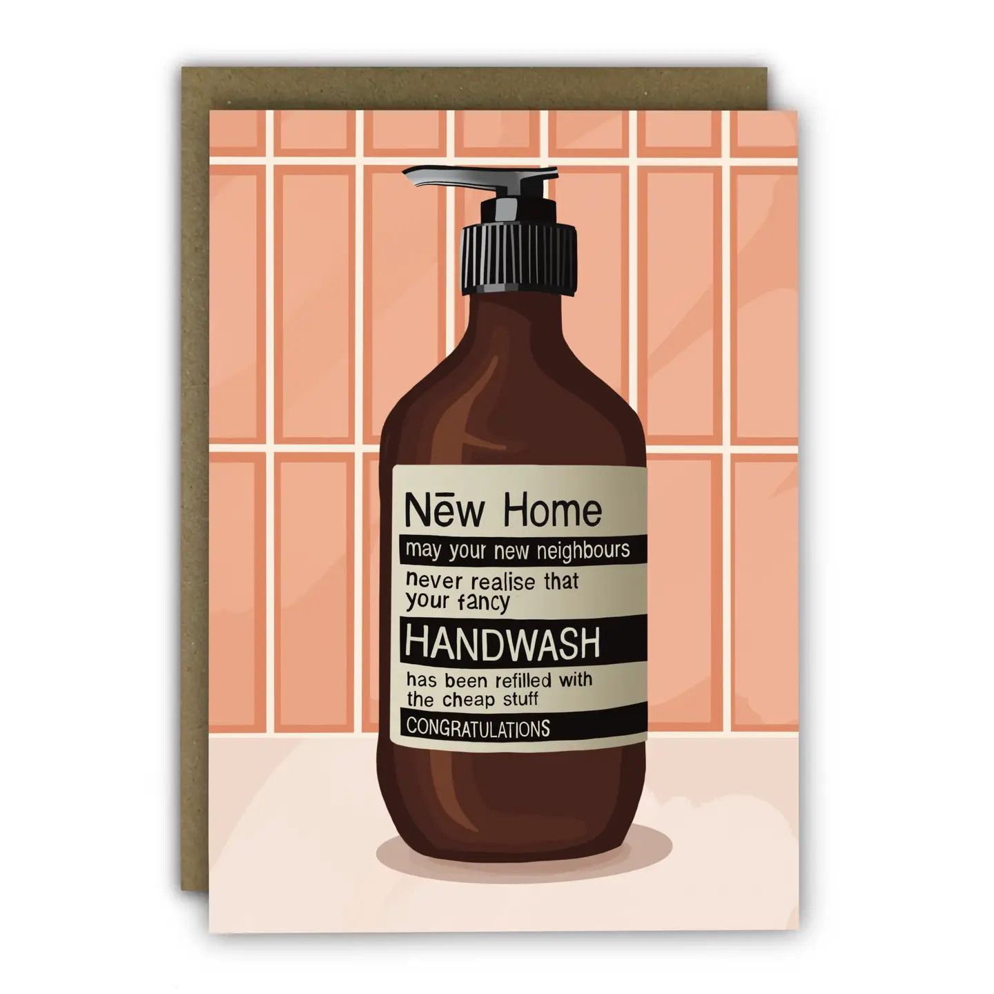 Fancy Hand Wash Card For Fancy Friend New Home