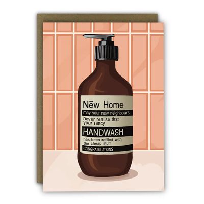Fancy Hand Wash Card For Fancy Friend New Home