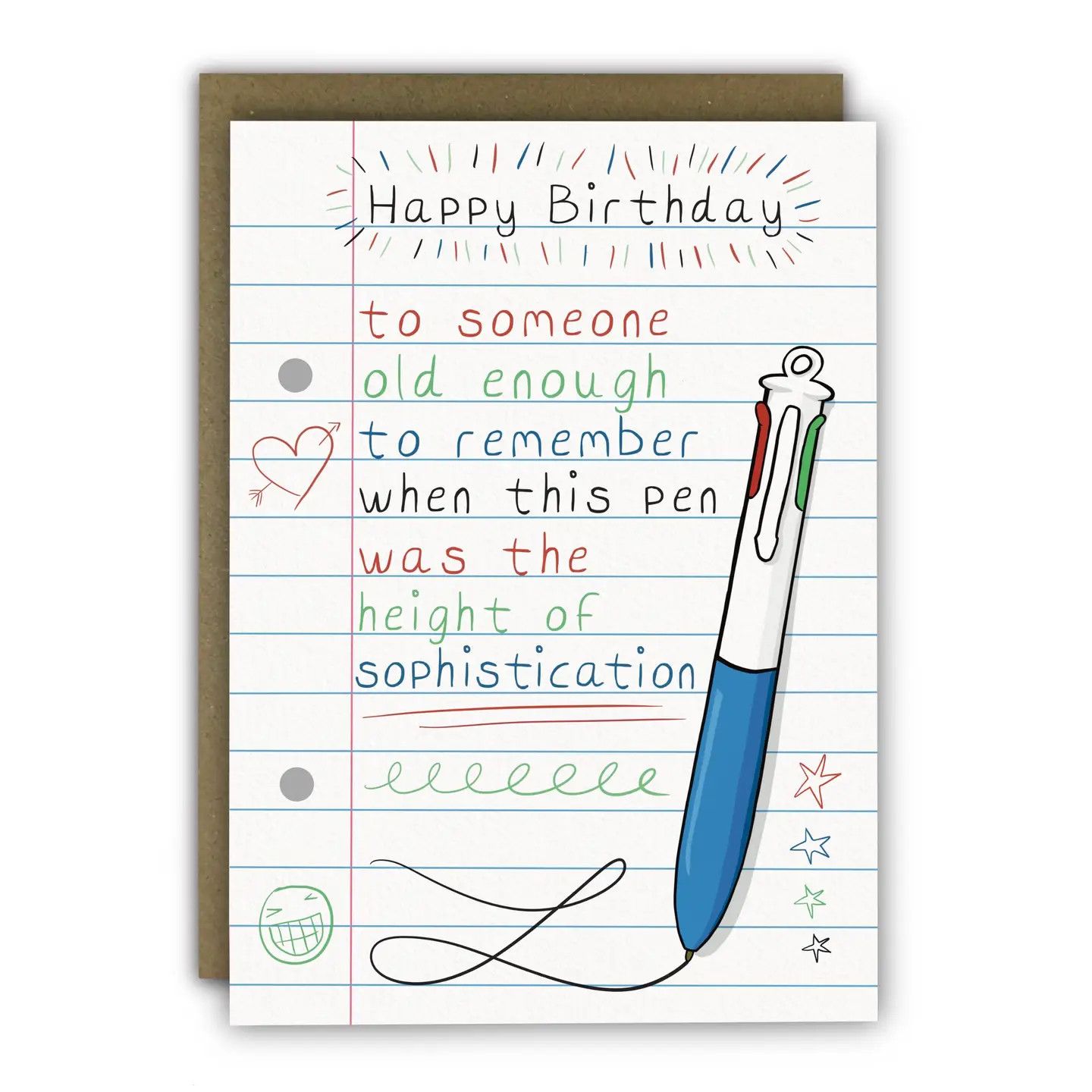 Colour Pen Height of Sophistication Birthday