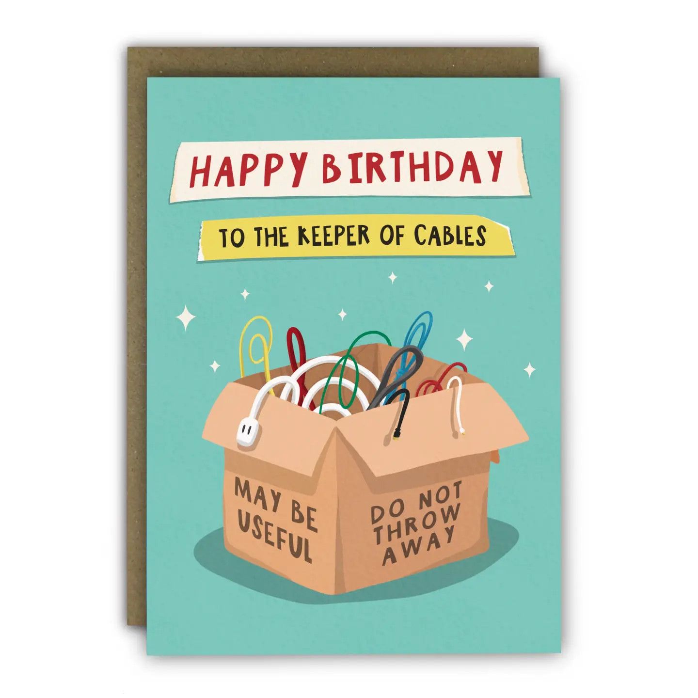 Keeper of Cables Card For Hoarders