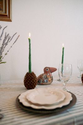 Happy Organics Beeswax Asparagus Taper Candles
