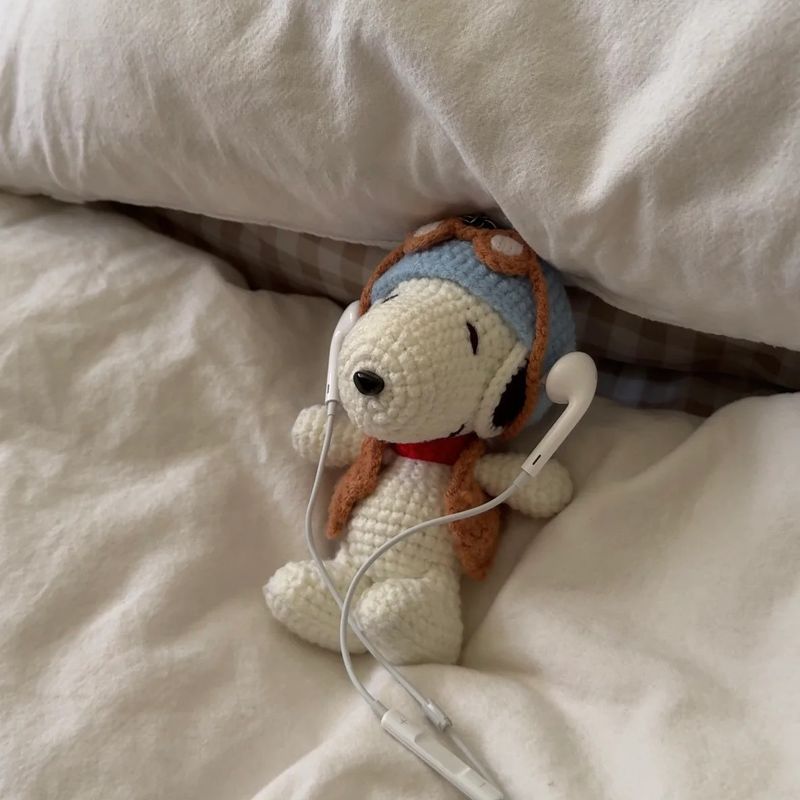 Crunchykiwiz Snoopy Pilot Keychain