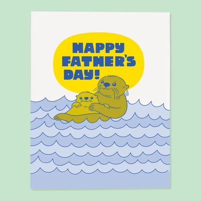 Father&#39;s Day Otters Card