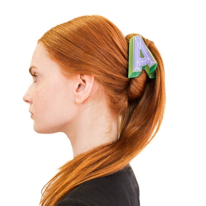 Colette Bernard Initials A - M Hair Claw , Letter: A