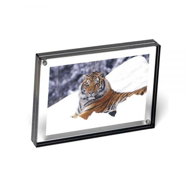 Graphite Edge Magnet Frame, Size: 4&quot;x6&quot;
