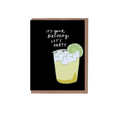 Scratch &amp; Sniff Margarita Birthday Greeting Card