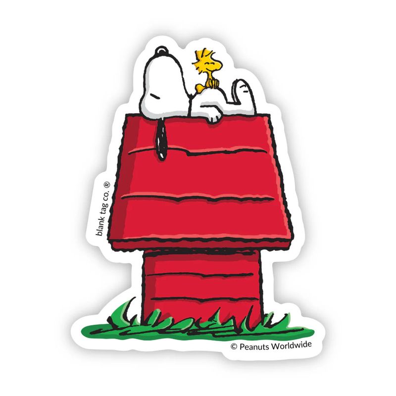 Peanuts® House Snoopy and Woodstock Sticker