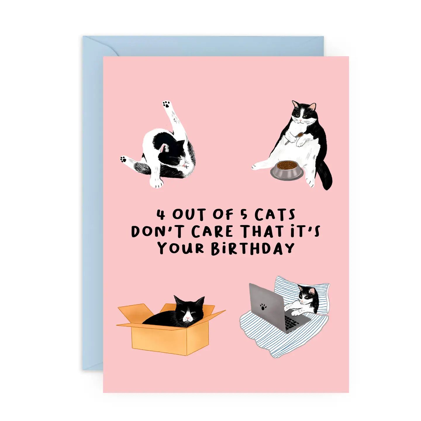 4 Out of 5 Cats Funny Birthday