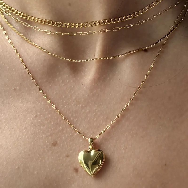Golden Heart Locket