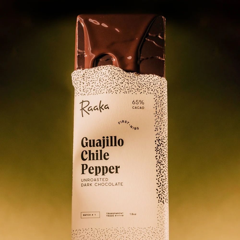 Raaka Chocolate 65% Guajillo Chile Pepper Bar - Limited Batch