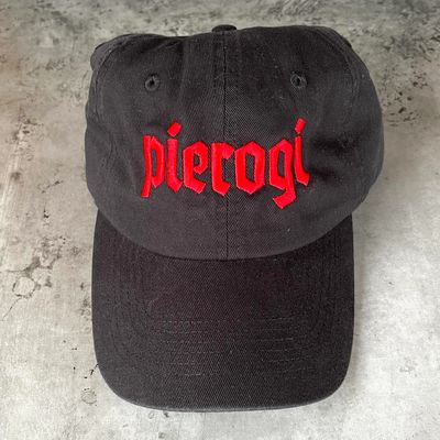 Silver Spider Pierogi Black Baseball Cap