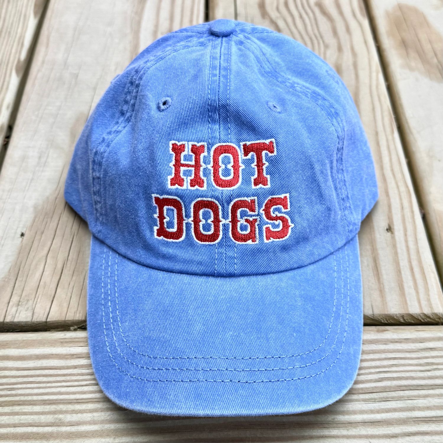 Silver Spider Hot Dogs Periwinkle Baseball Cap