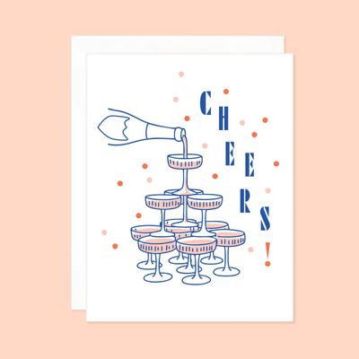 Bubbly Champagne Tower Cheers