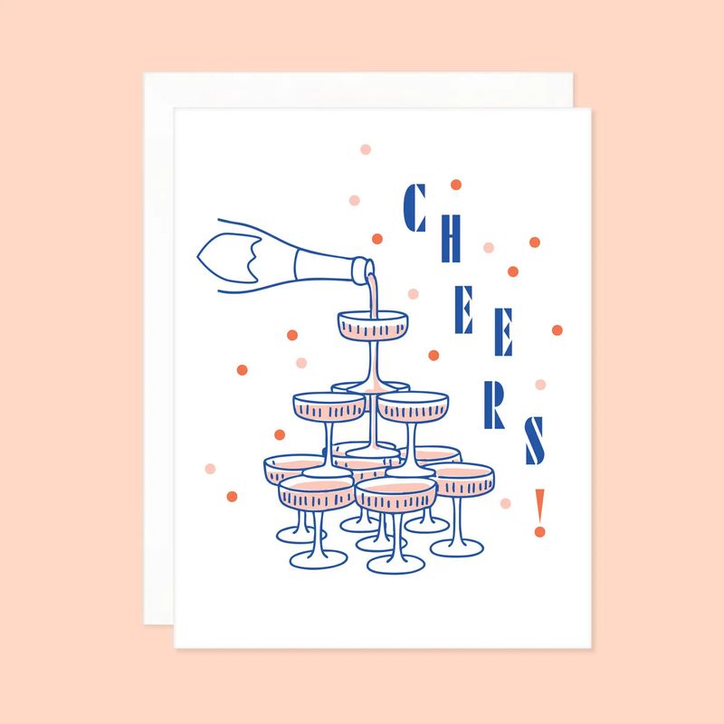 Bubbly Champagne Tower Cheers