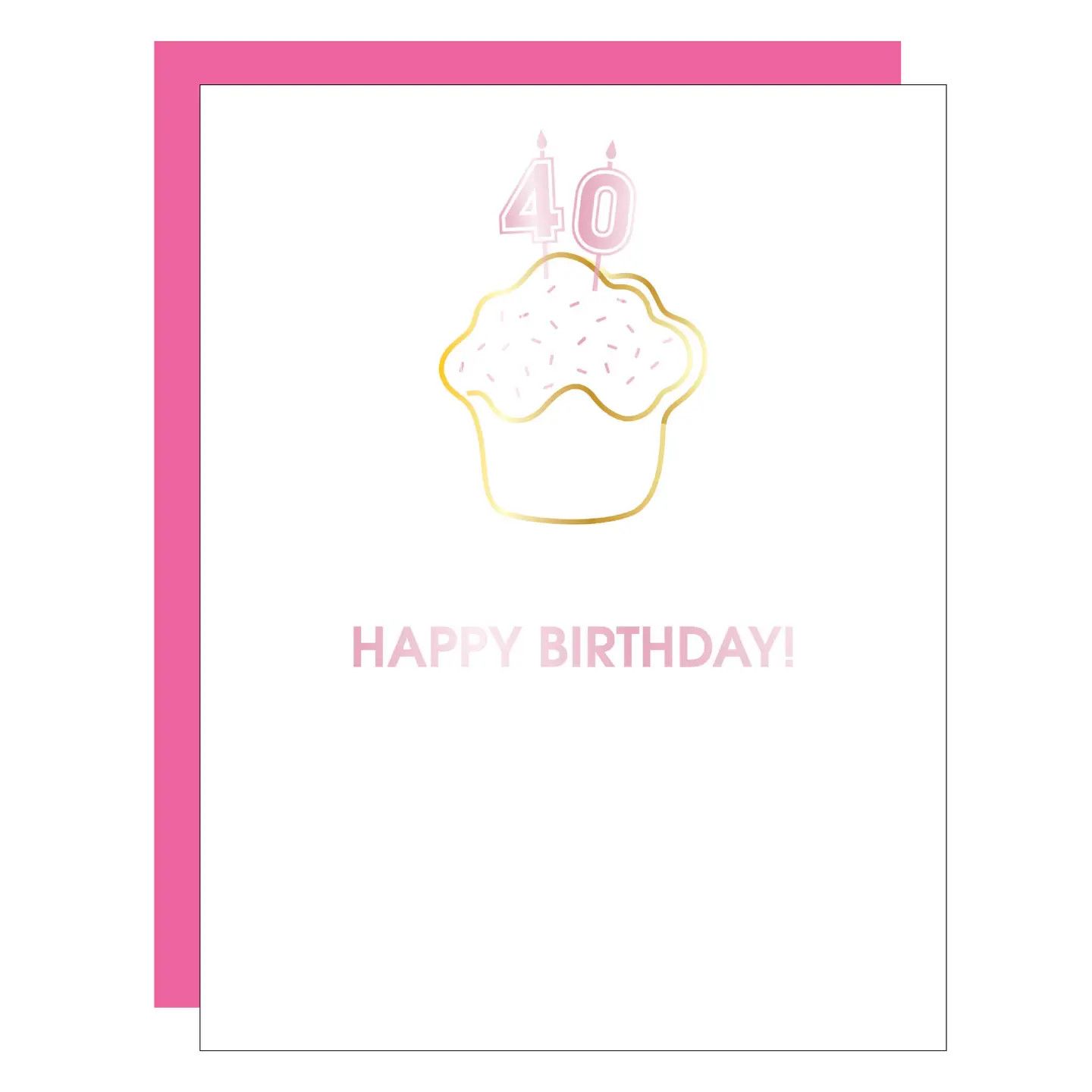 Happy Birthday Candles 40 Paper Clip