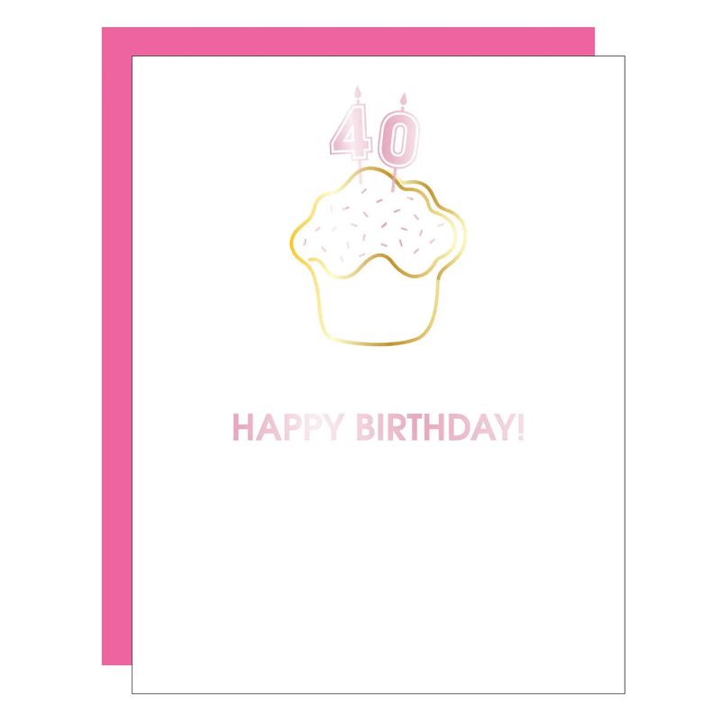 Happy Birthday Candles 40 Paper Clip