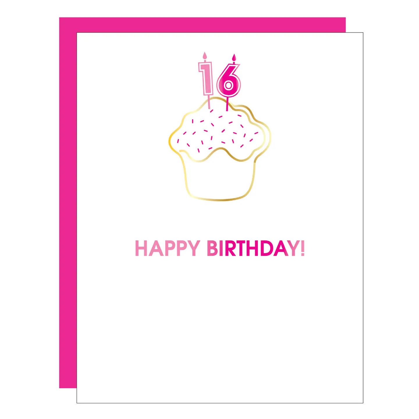 Happy Birthday Candles 16 Paper Clip