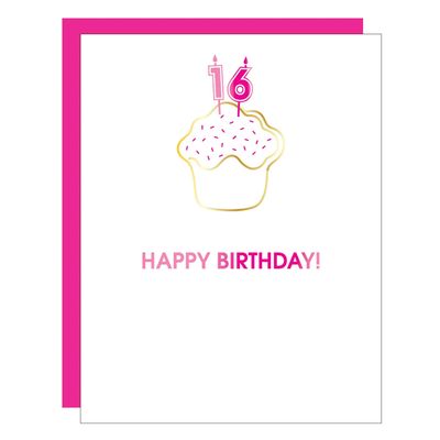 Happy Birthday Candles 16 Paper Clip