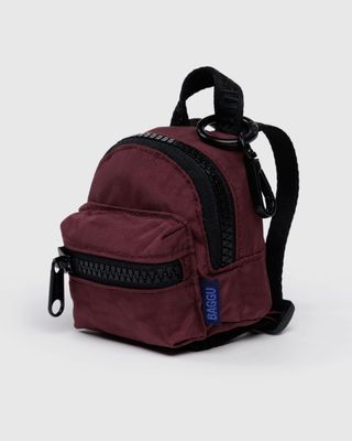 Baggu Bag Charm Backpack Mahogany