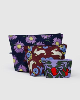 Baggu Go Pouch Set Night Orchard