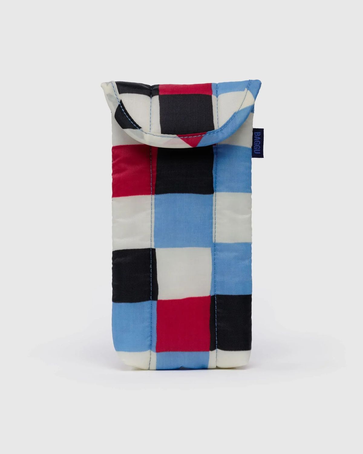 Baggu Puffy Glasses Sleeve Painted Check