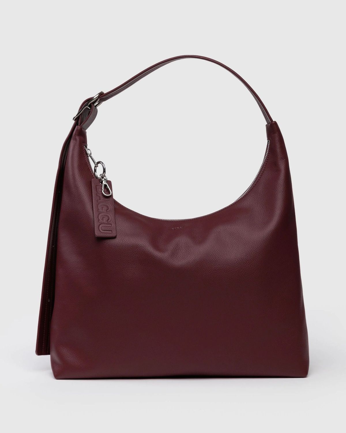 Baggu Recycled Leather Shoulder Bag Mahogany