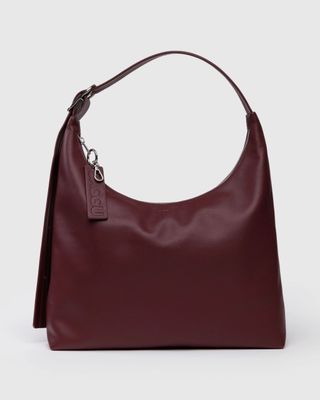 Baggu Recycled Leather Shoulder Bag Mahogany