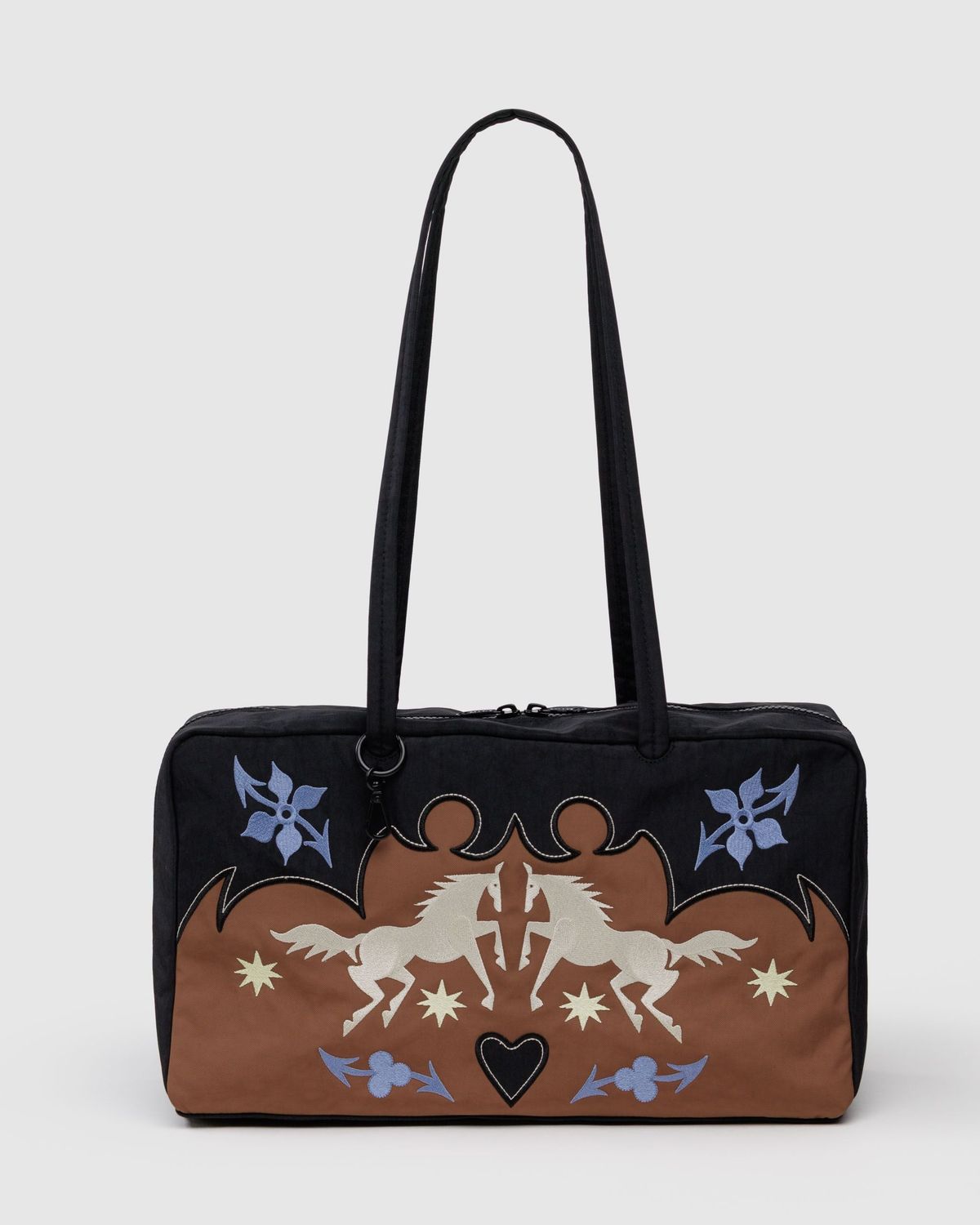 Baggu Medium Nylon Bowler Bag Western Applique