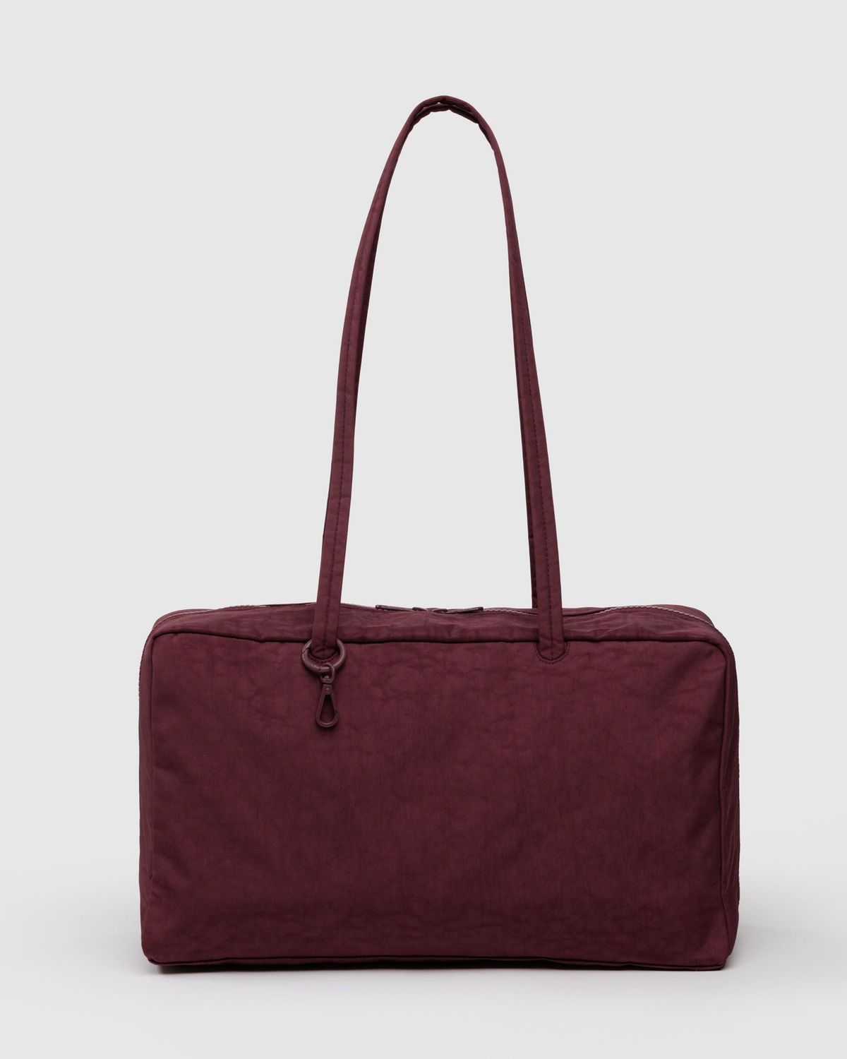 Baggu Medium Nylon Bowler Bag Mahogany